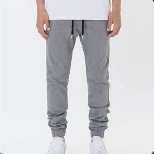 Zanerobe Sureshot Joggers Men's Tech Knit Stretch Marl Gray Herringbone Size 30